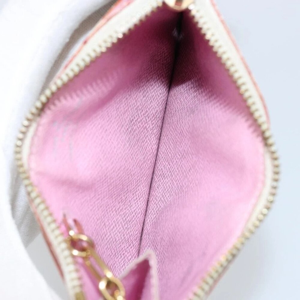 LOUIS VUITTON Multicolor Pochette ClesNM Coin Purse White - Picture 11 of 16